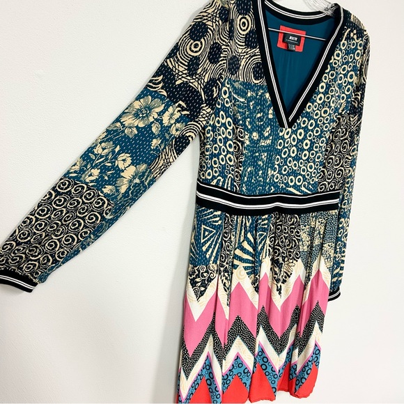 ANTHRO MAEVE 🤩 RARE! From Anthropologie Graphic Banded Dress - Size 14 - Picture 5 of 10